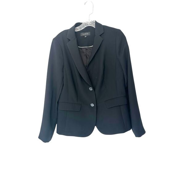 Talbots Blazer Black Office Work Career Business Preppy Corporate Size 8‎ - Picture 1 of 15